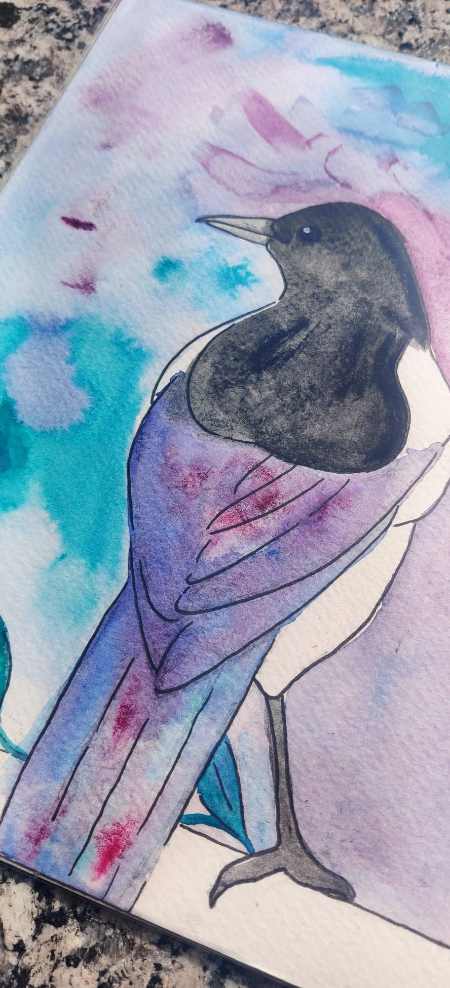 Magpie #1 original painting