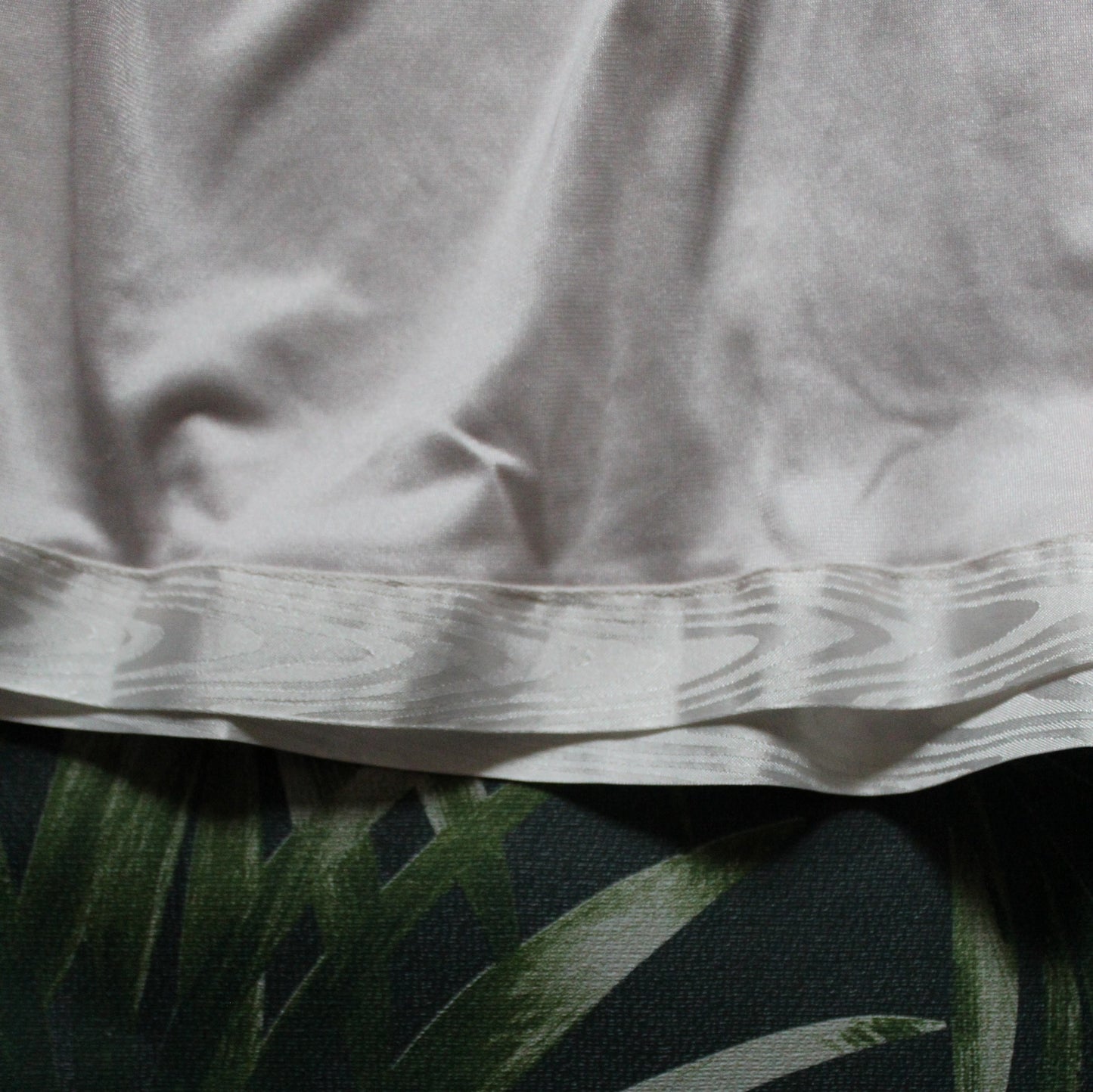 Light peach slip with ribbon trim