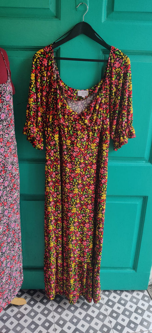 Be forever dawn Floral Tiered maxi dress size 22