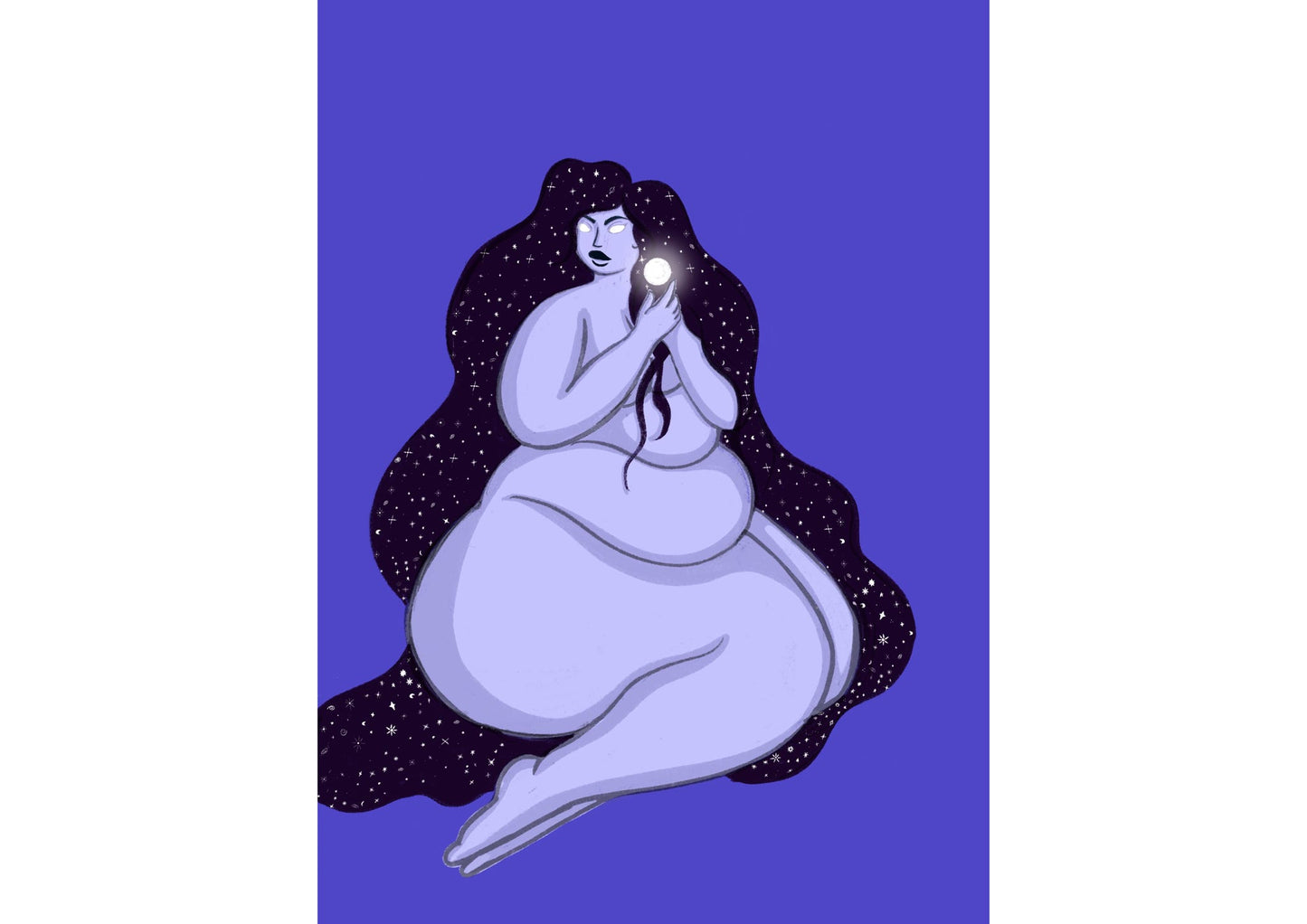 Cosmic fat babe art print