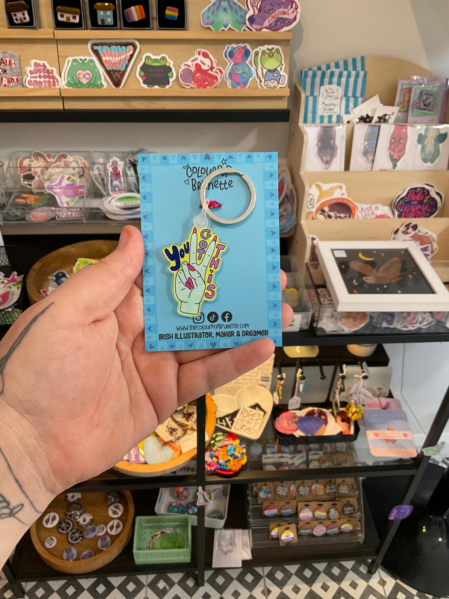 The ColourPop Brunette Keychains