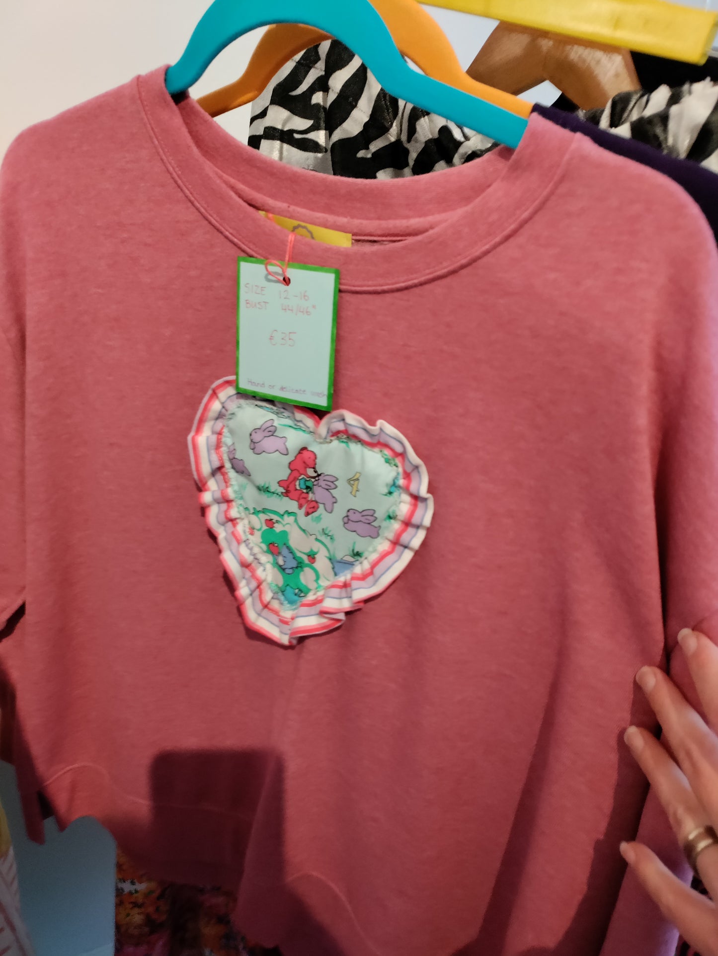 Big cutie Stitches care bear jumper fits up to size 16
