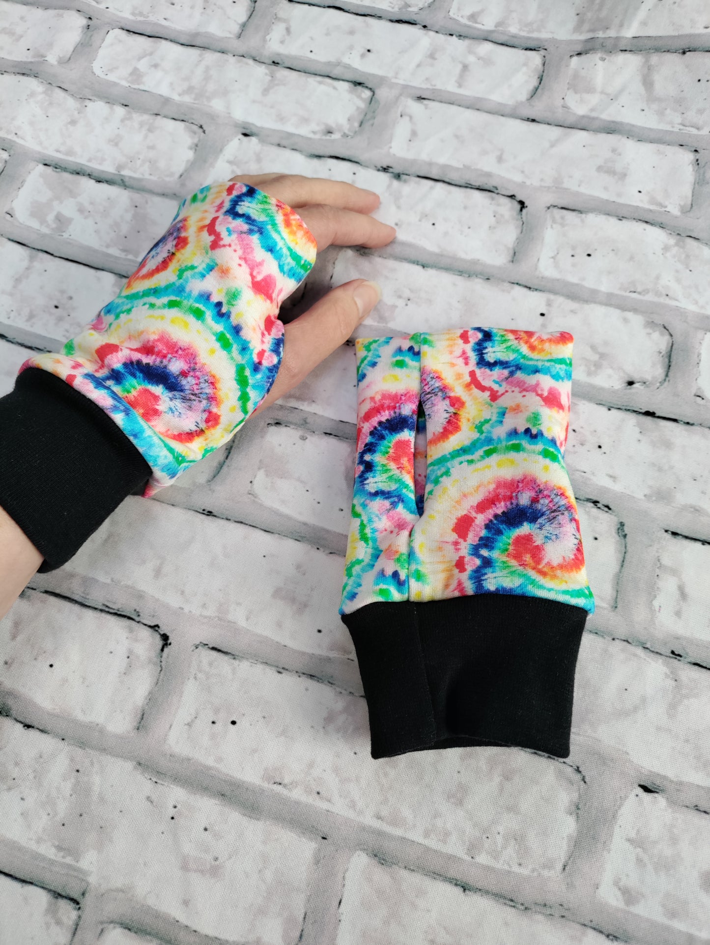 Wrist / hand warmers, organic french terry