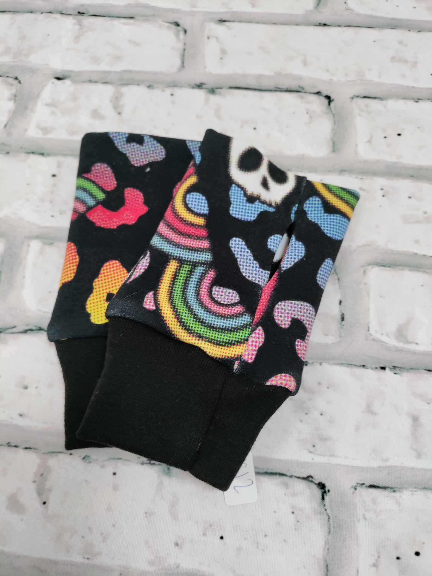 Wrist / hand warmers, organic french terry