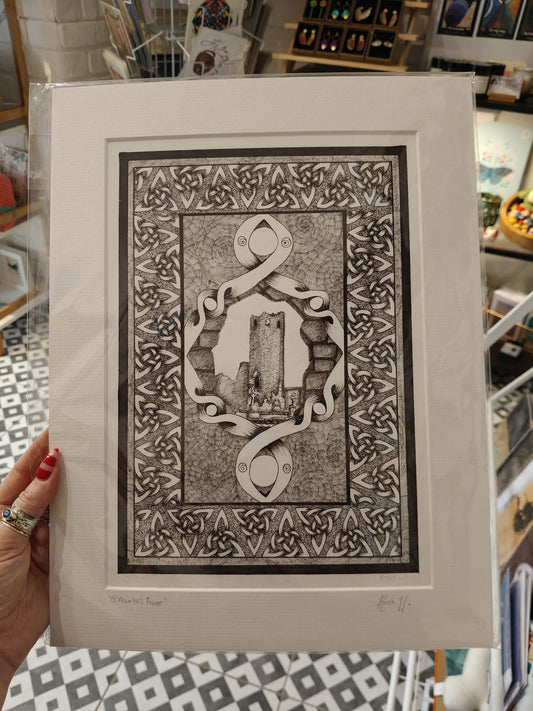 Bramble and Moss art prints with mounts