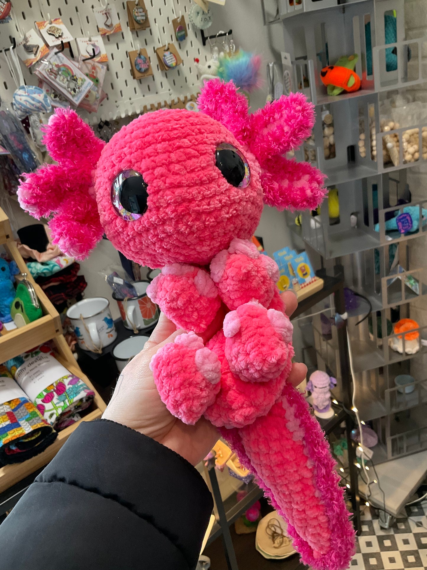 Large Crochet Axolotl