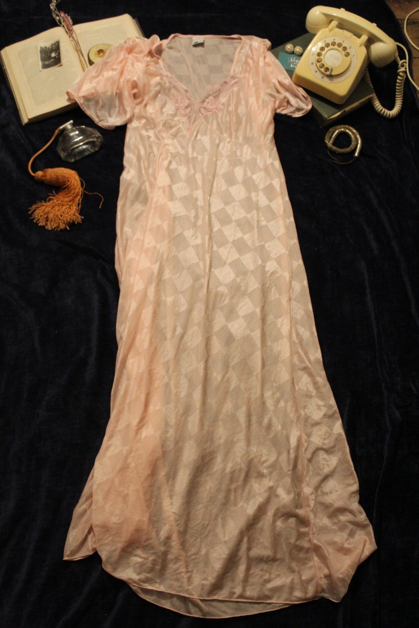 Funky checkered pink nightgown