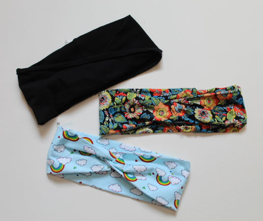 Twist front headband