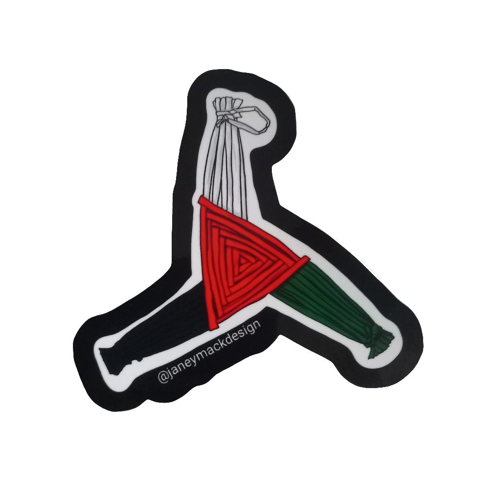 Palestinian Bridget Cross Sticker