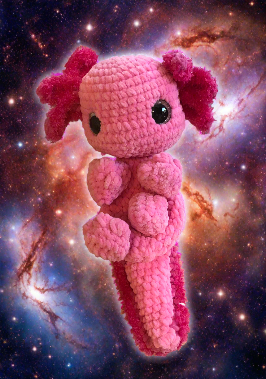 Large Crochet Axolotl