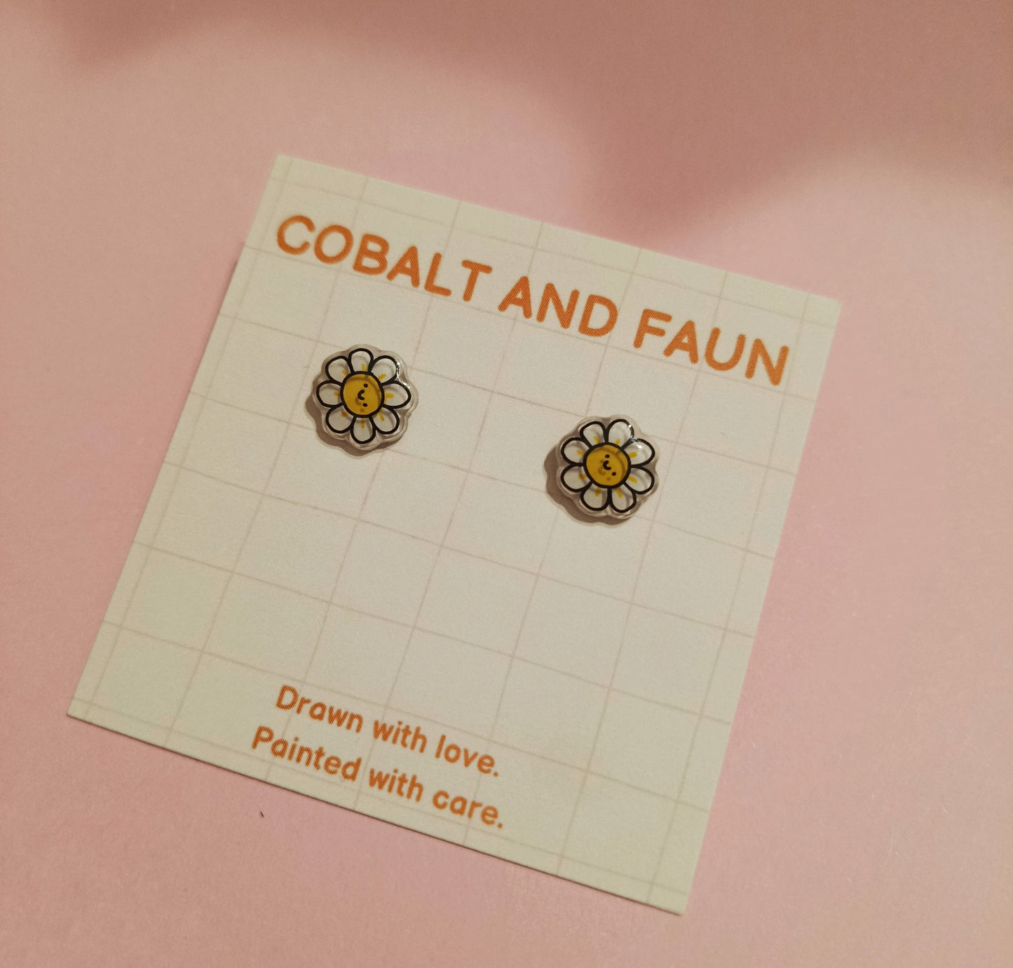 Cobalt and Faun Earrings