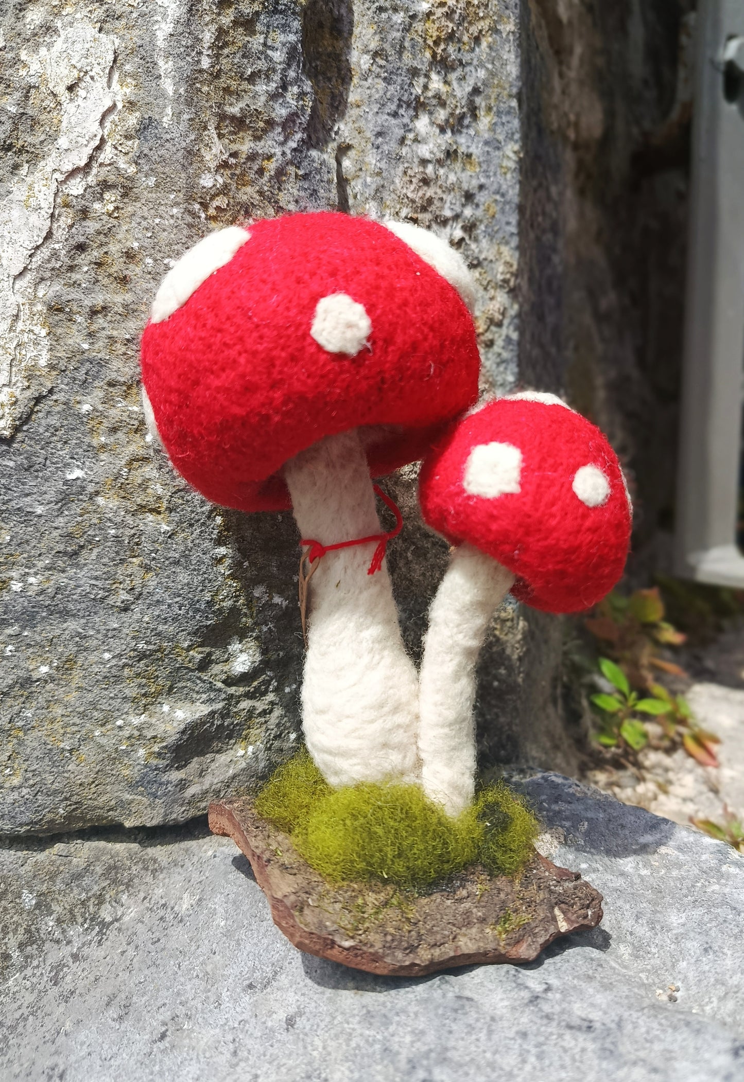 Needle felt Mushroom Sculptures