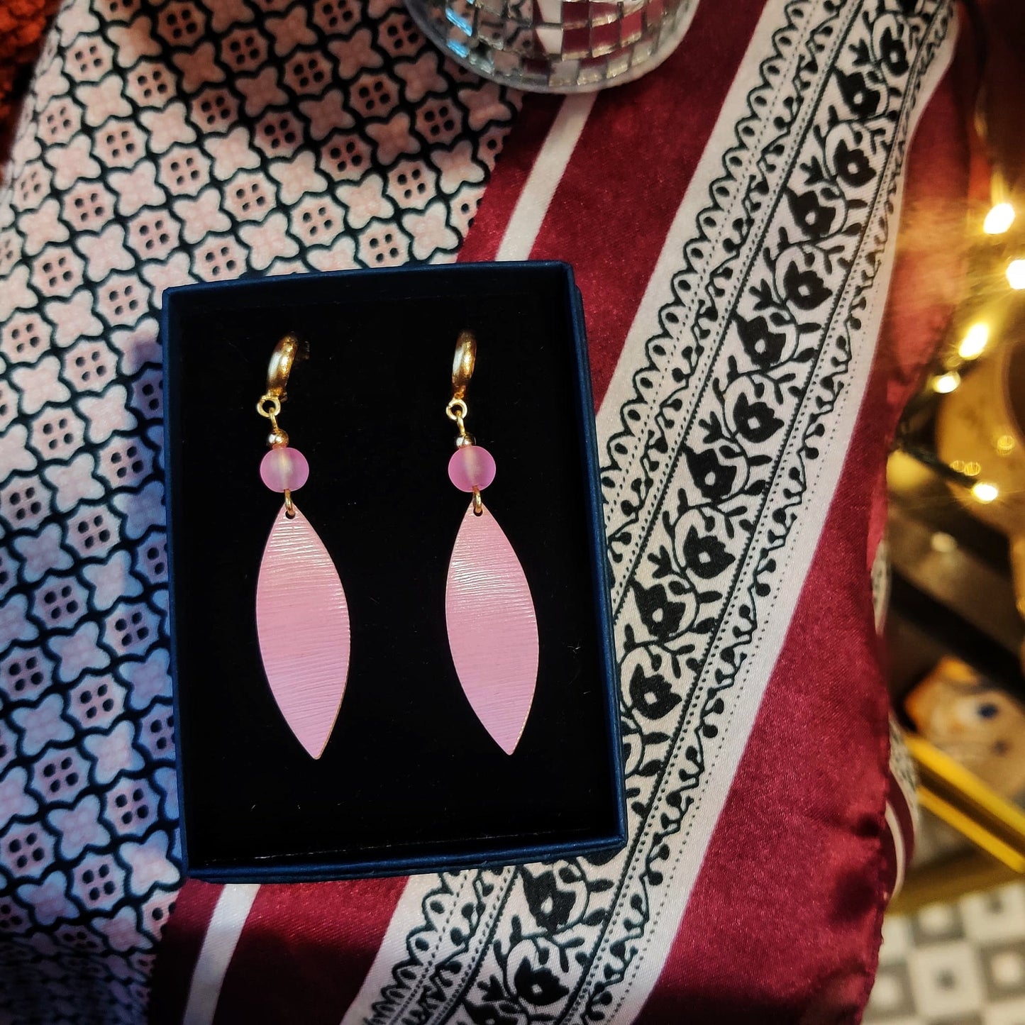 Danu Brass Earrings with Beads