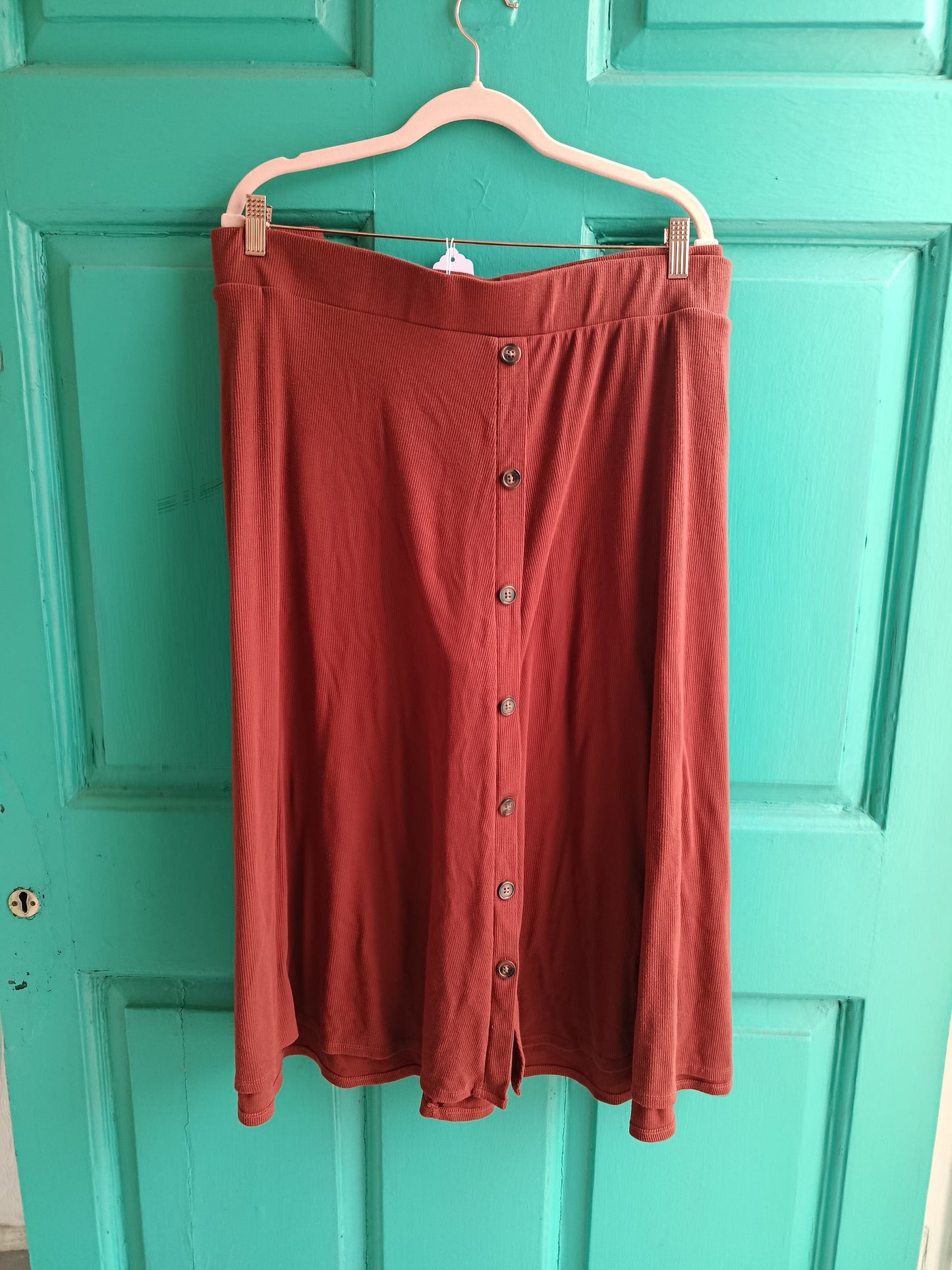 Wine Midi Skirt Torrid UK 30
