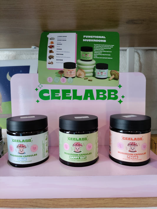 Ceelabb functional mushroom capsules