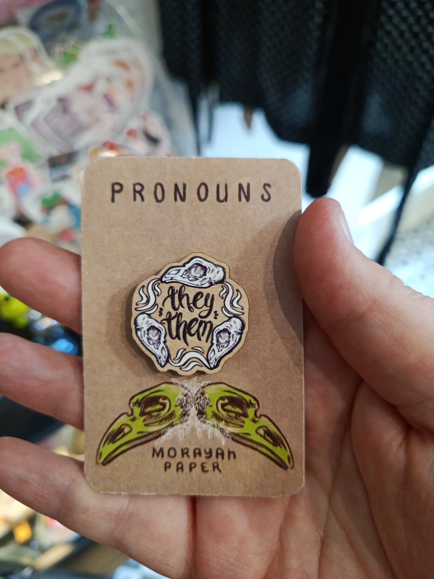 Morayah Paper Wooden Pins