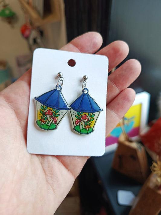 Blue Lantern Earrings FLPL2