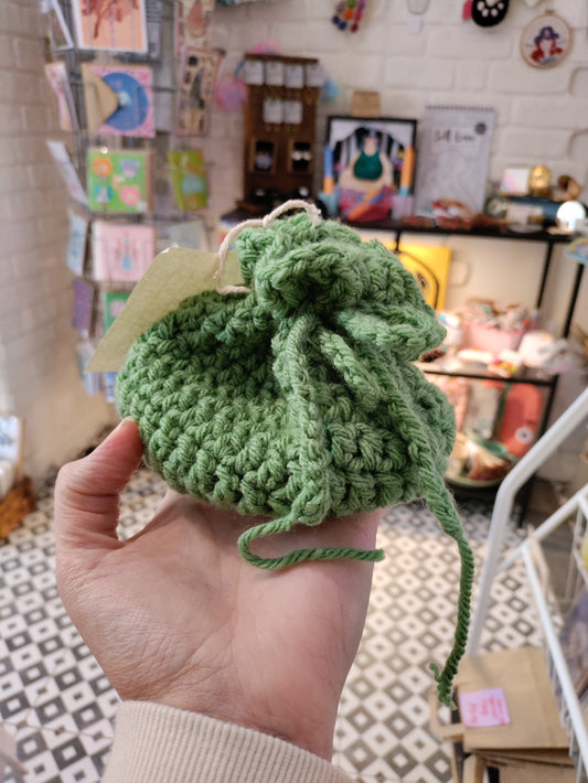 Crochet dice bags