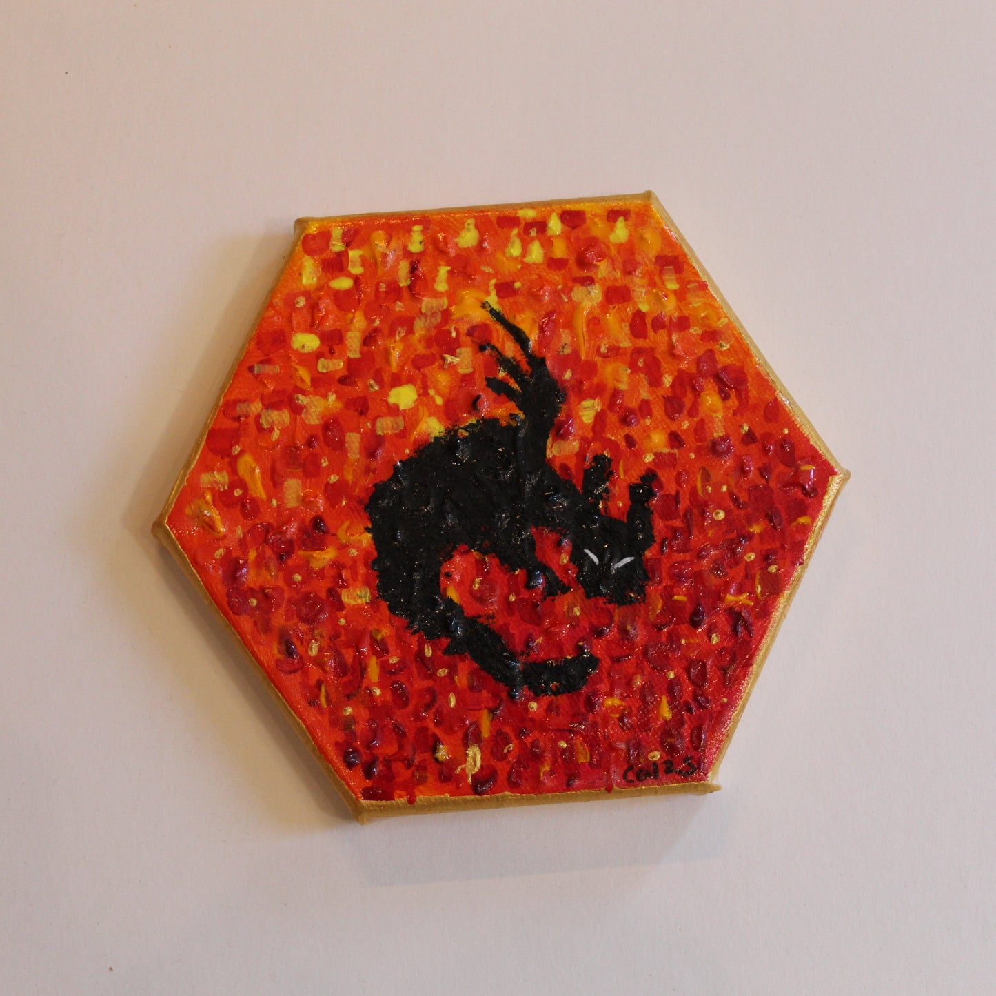 Hex Creature Acrylic painting