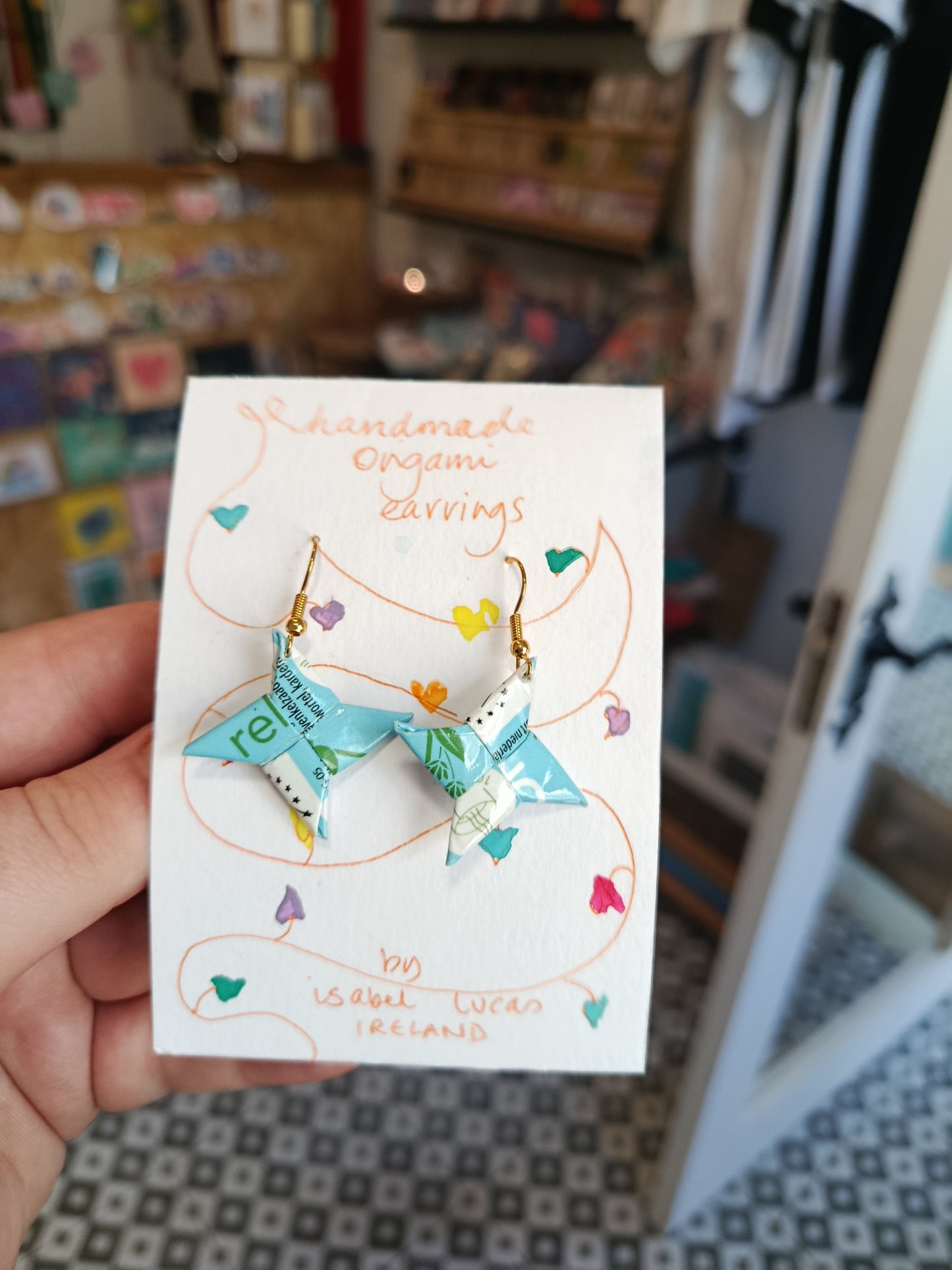 Isabel Lucas Origami Star Earrings