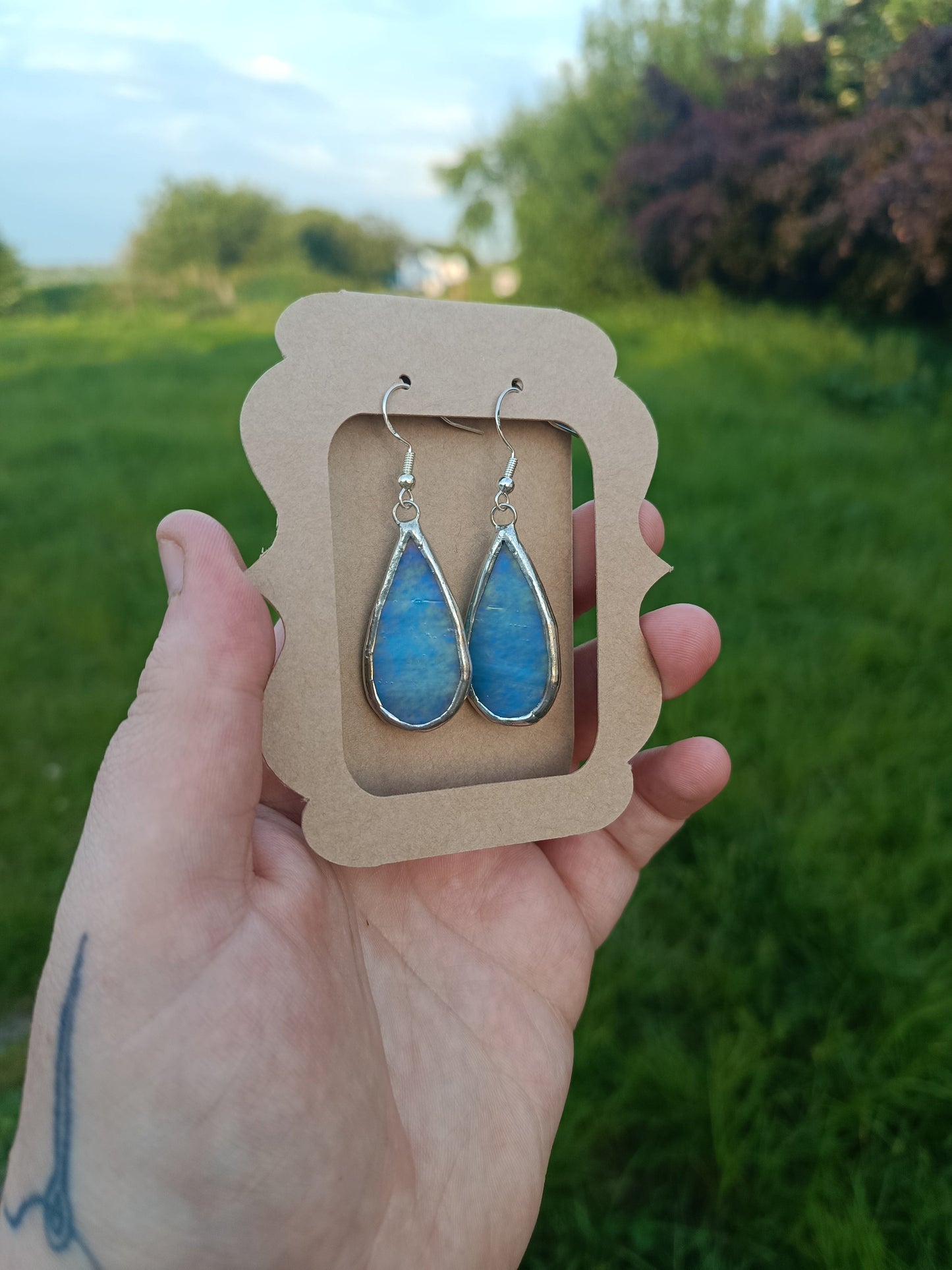 Stained glass earrings
