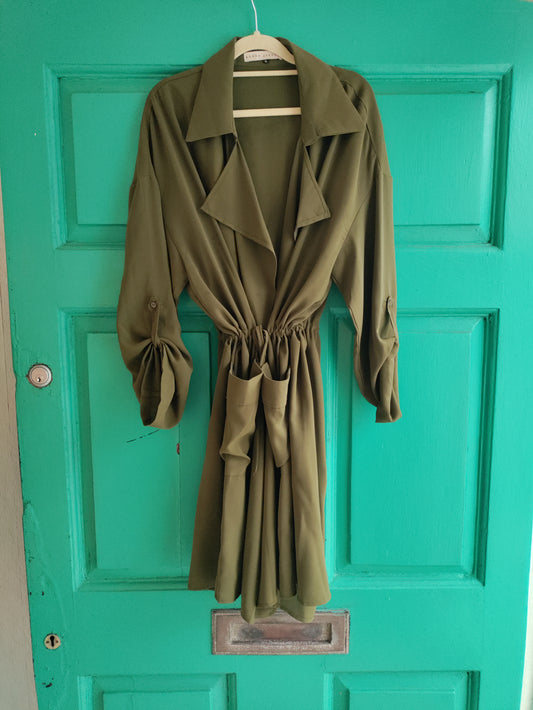 Army green light weight jacket - xl