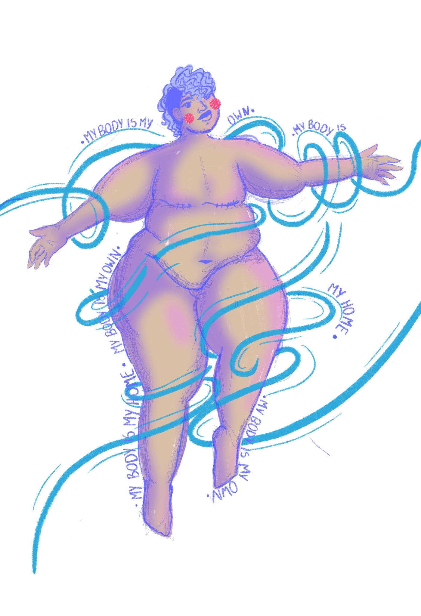 My Body is My Own Art Print