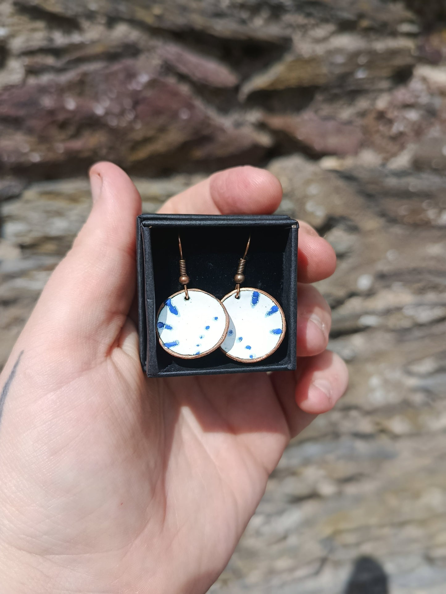 Enamel Earrings