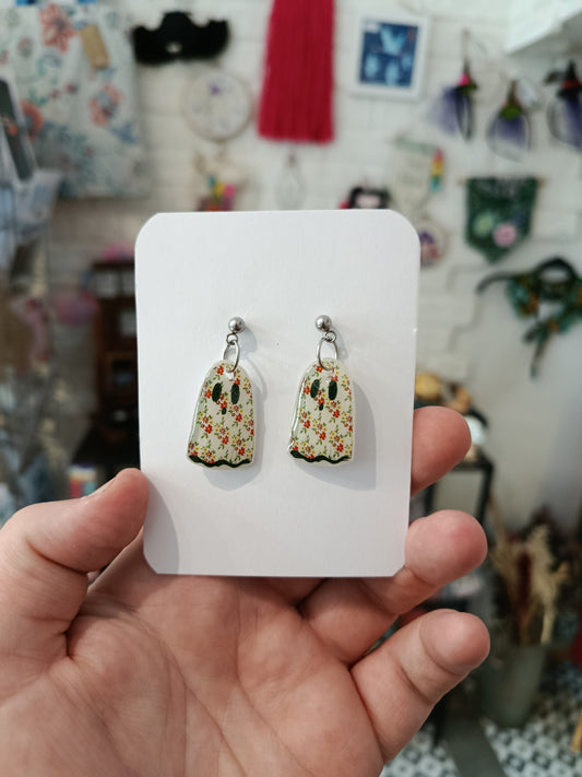 Vintage Sheet Ghost Earrings