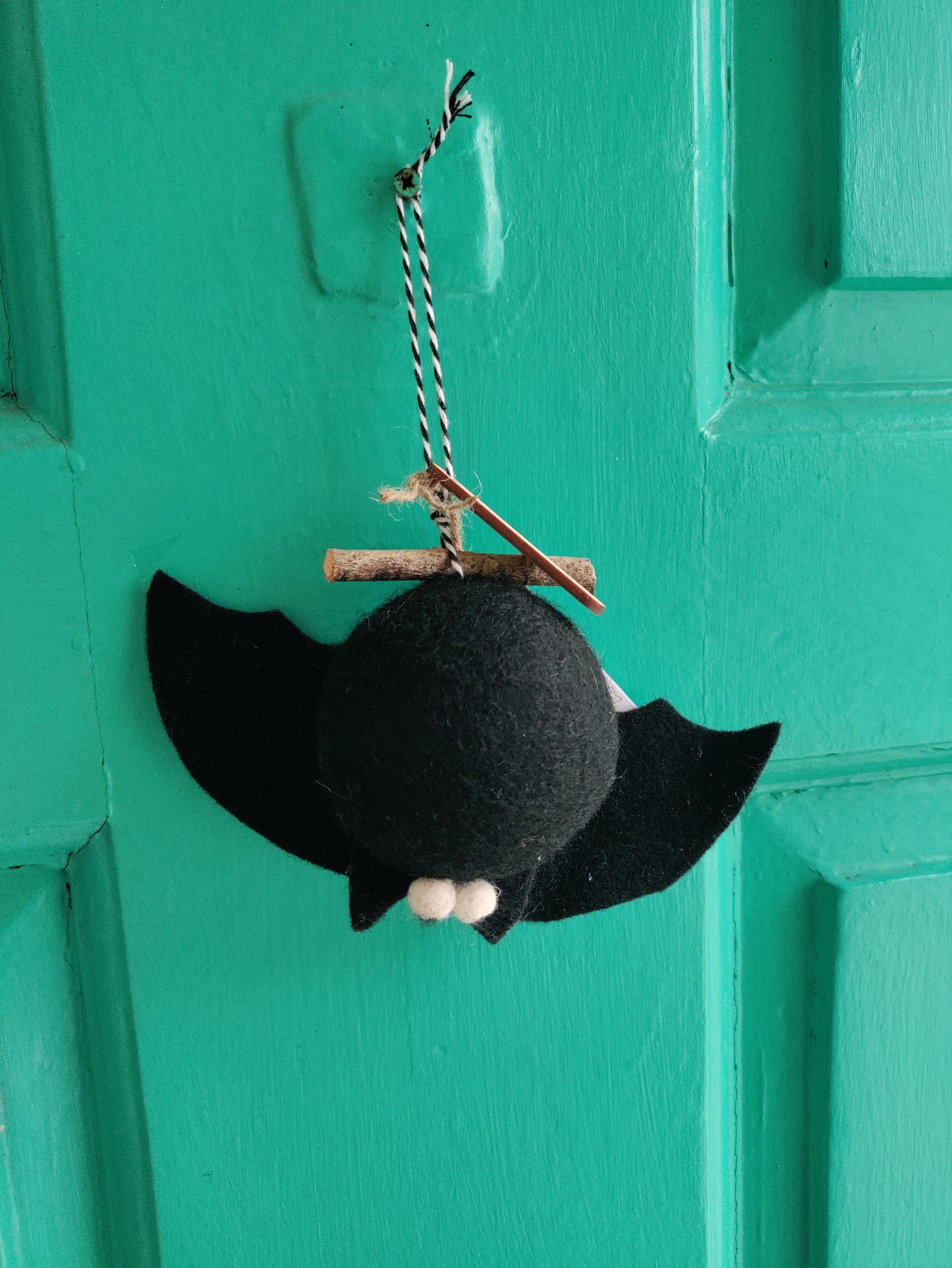 Handmade Needle Felt Bat Decorations