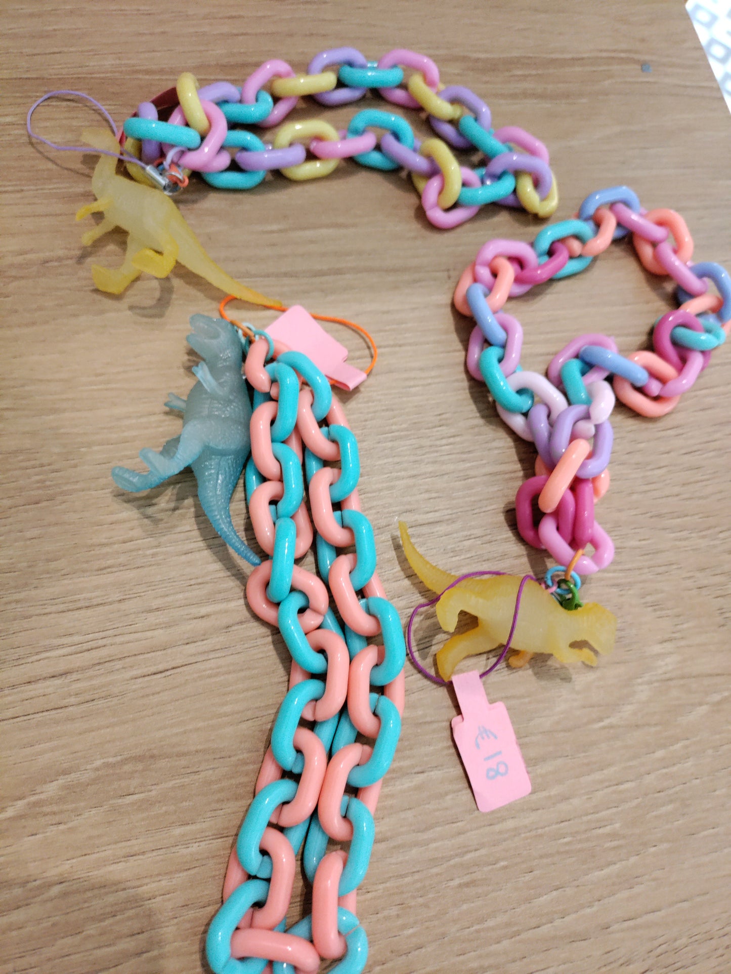 Phone charms with dinosaur