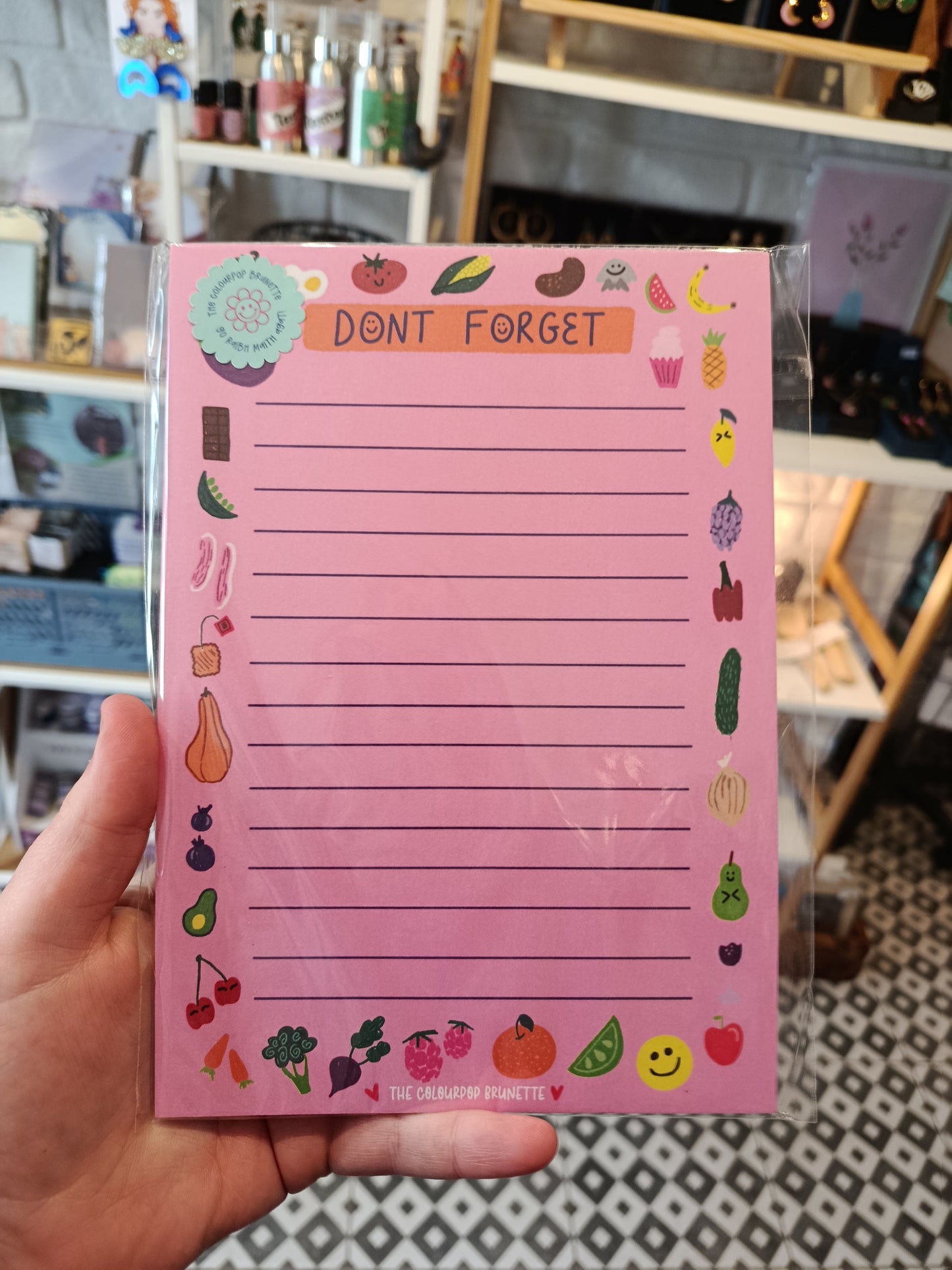 The ColourPop Brunette A5 Glued Notepad