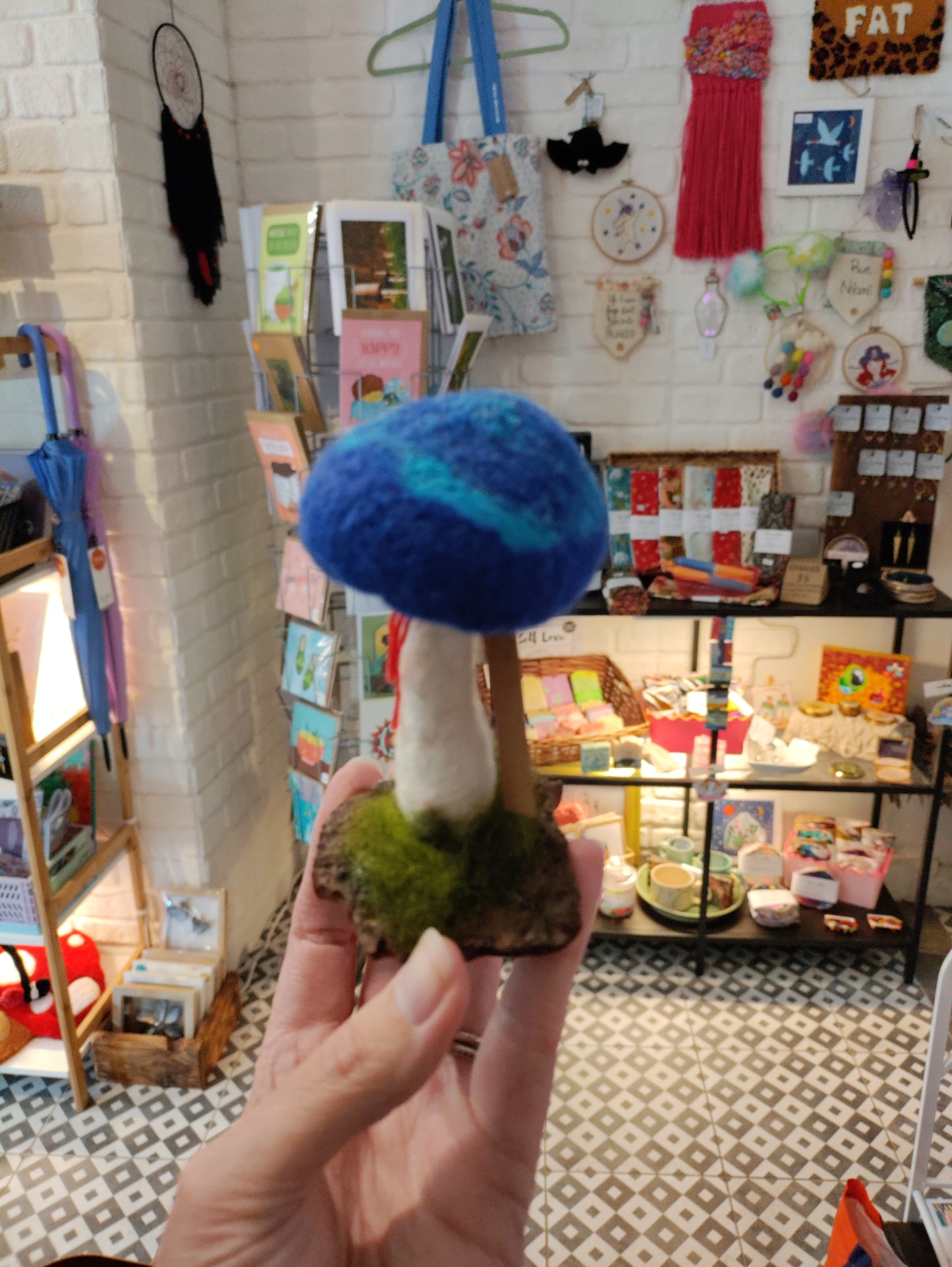 Needle felt Mushroom Sculptures