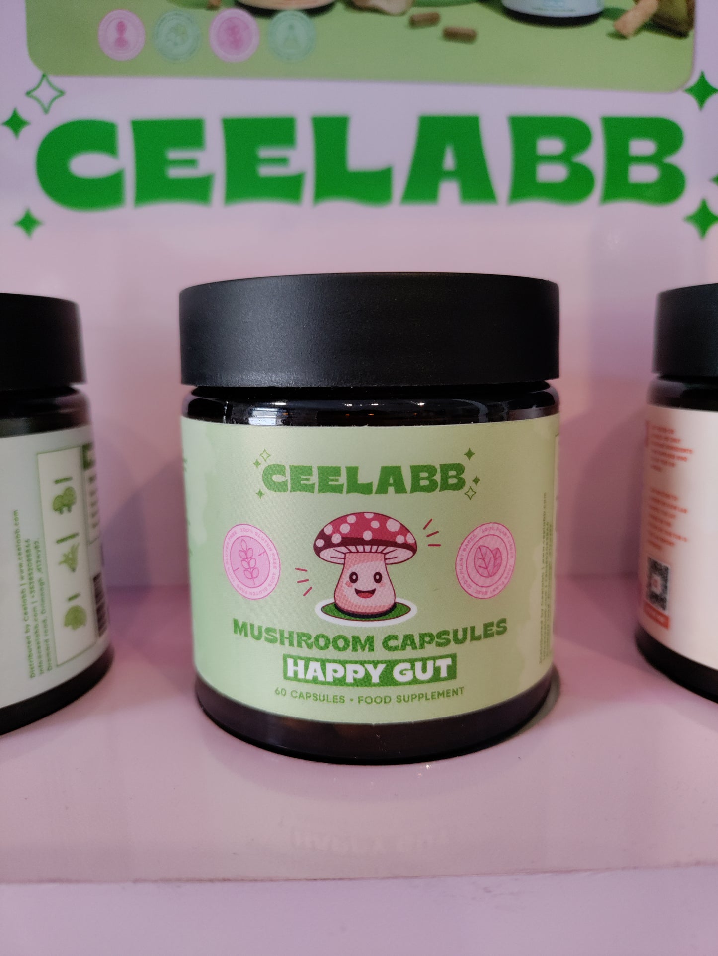 Ceelabb functional mushroom capsules