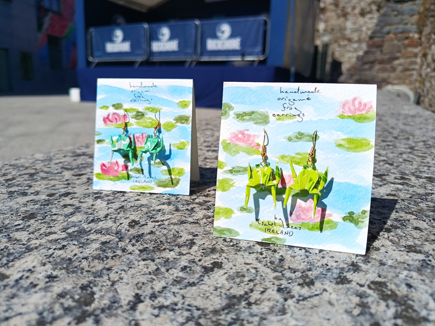 Isabel Lucas Origami Frog Earrings