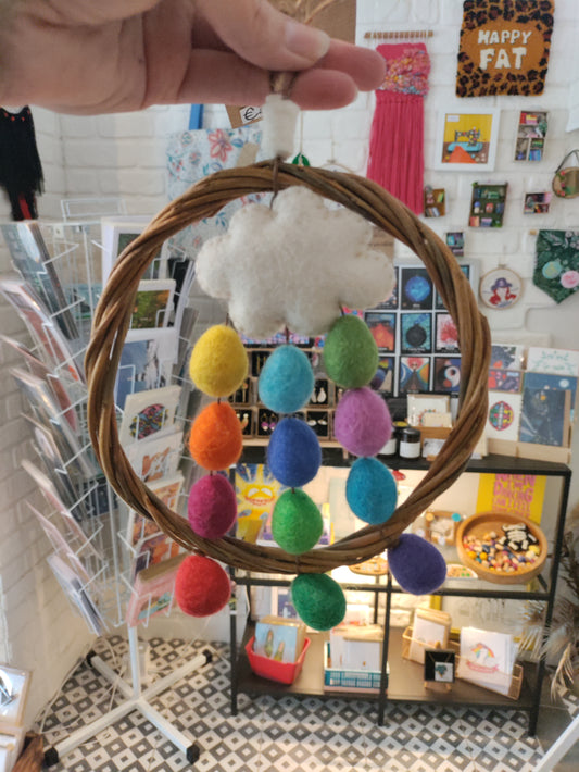 Wooden weaved wreath