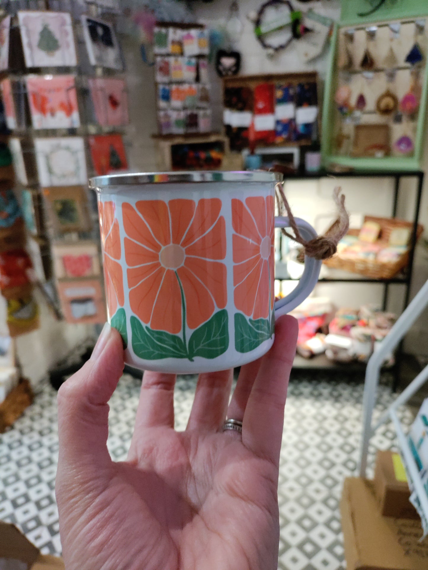 Fleur & Mimi Enamel Mugs