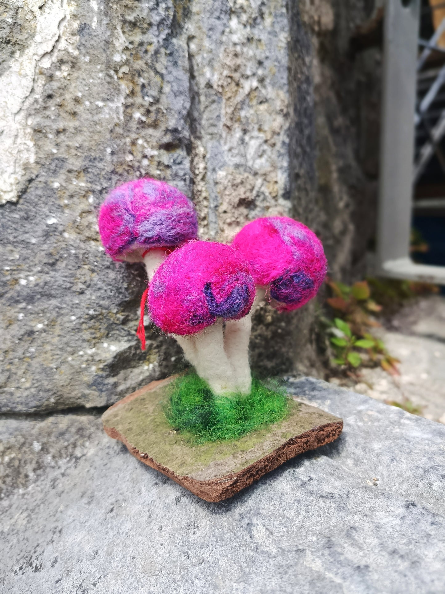 Needle felt Mushroom Sculptures