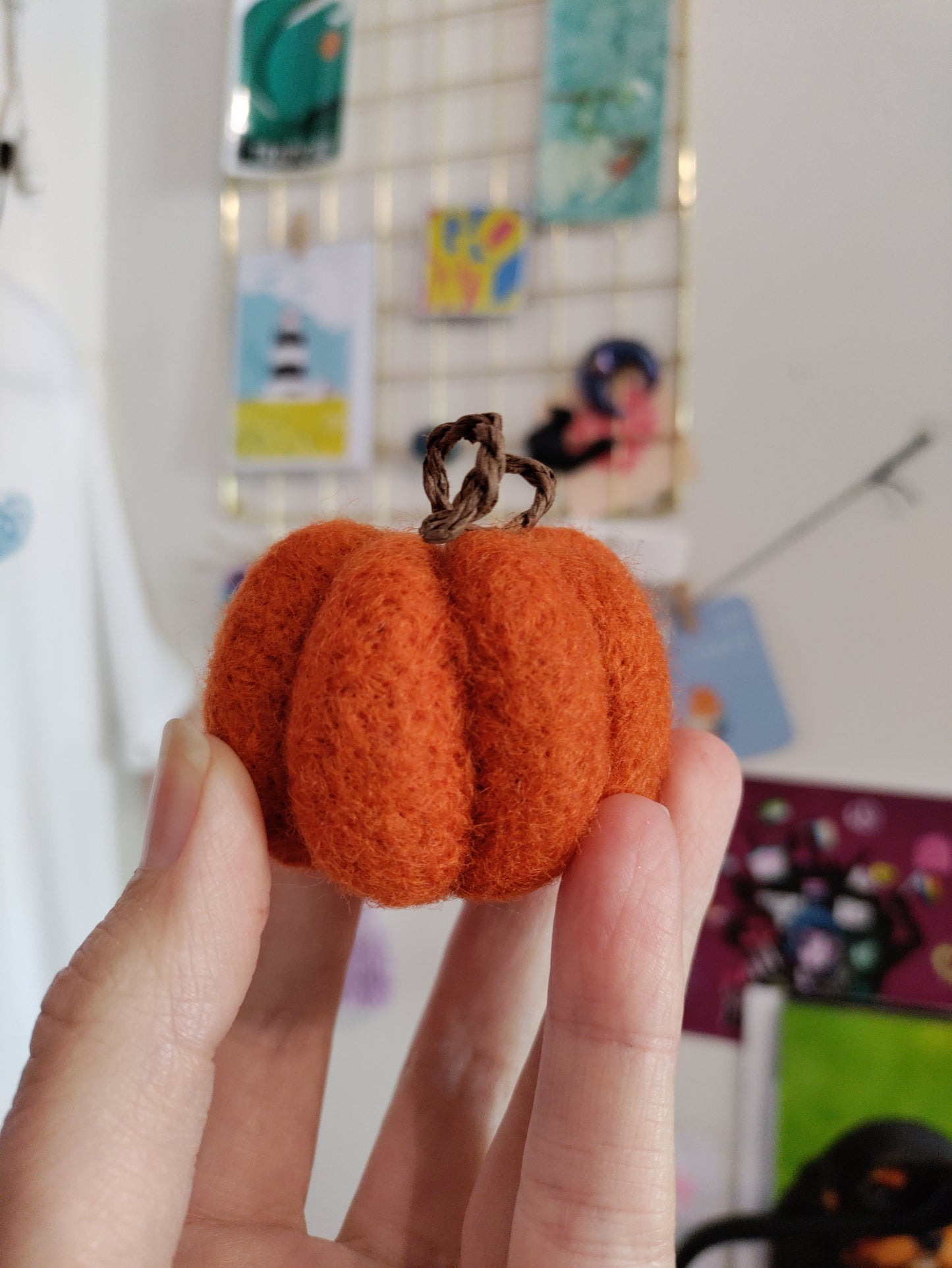 Felted pumpkins
