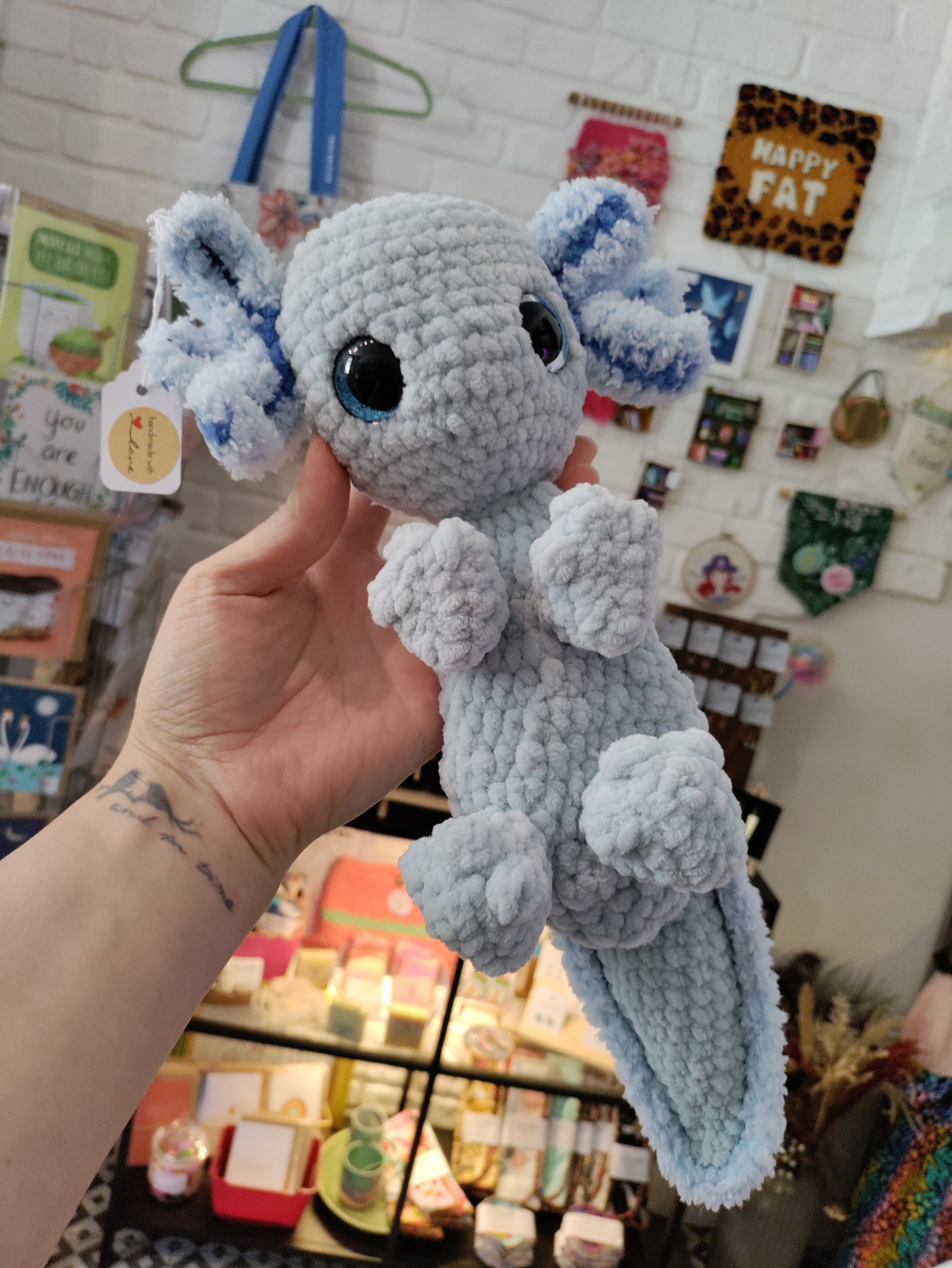 Large Crochet Axolotl