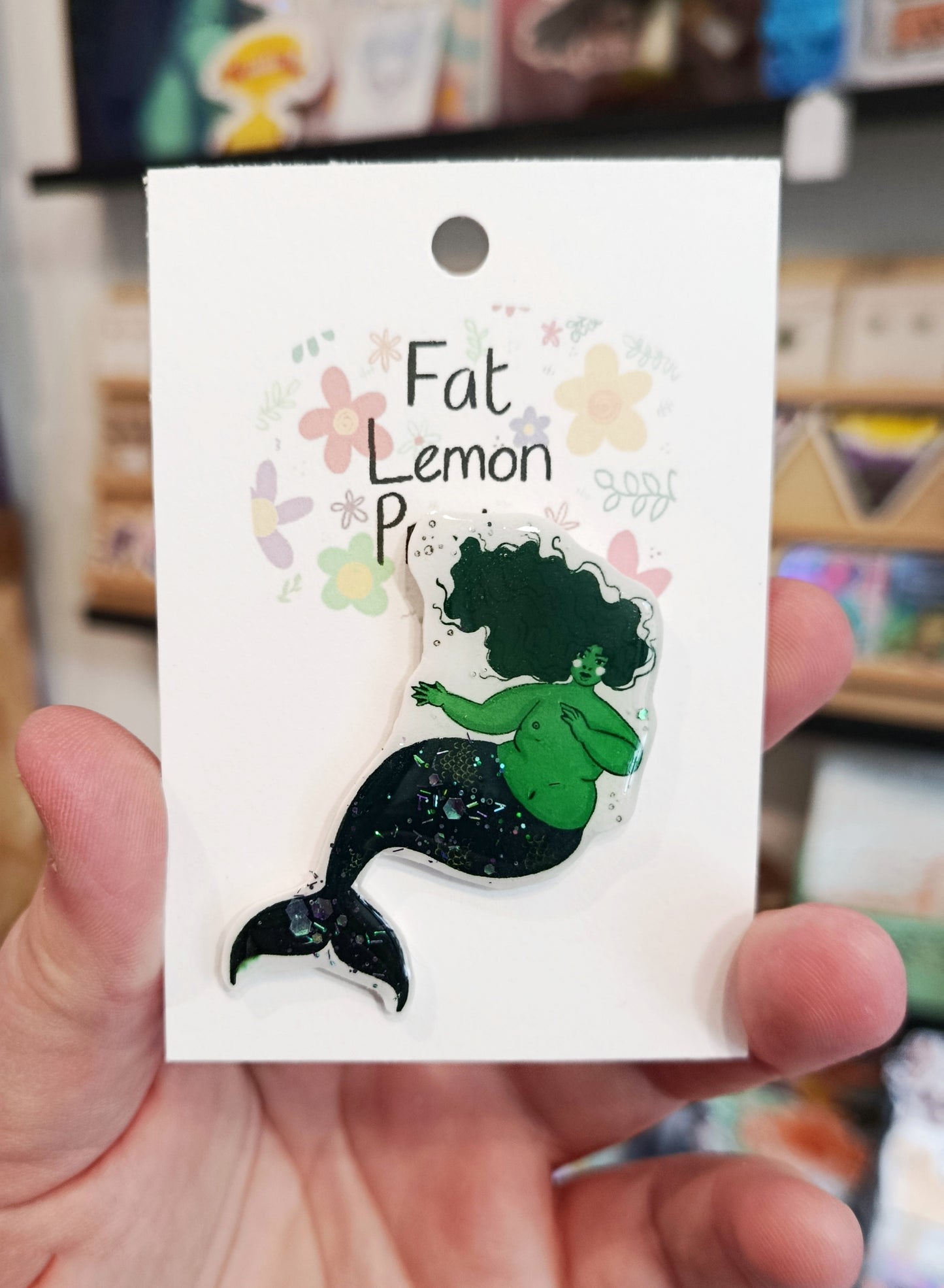 Enby Mermaid Pin