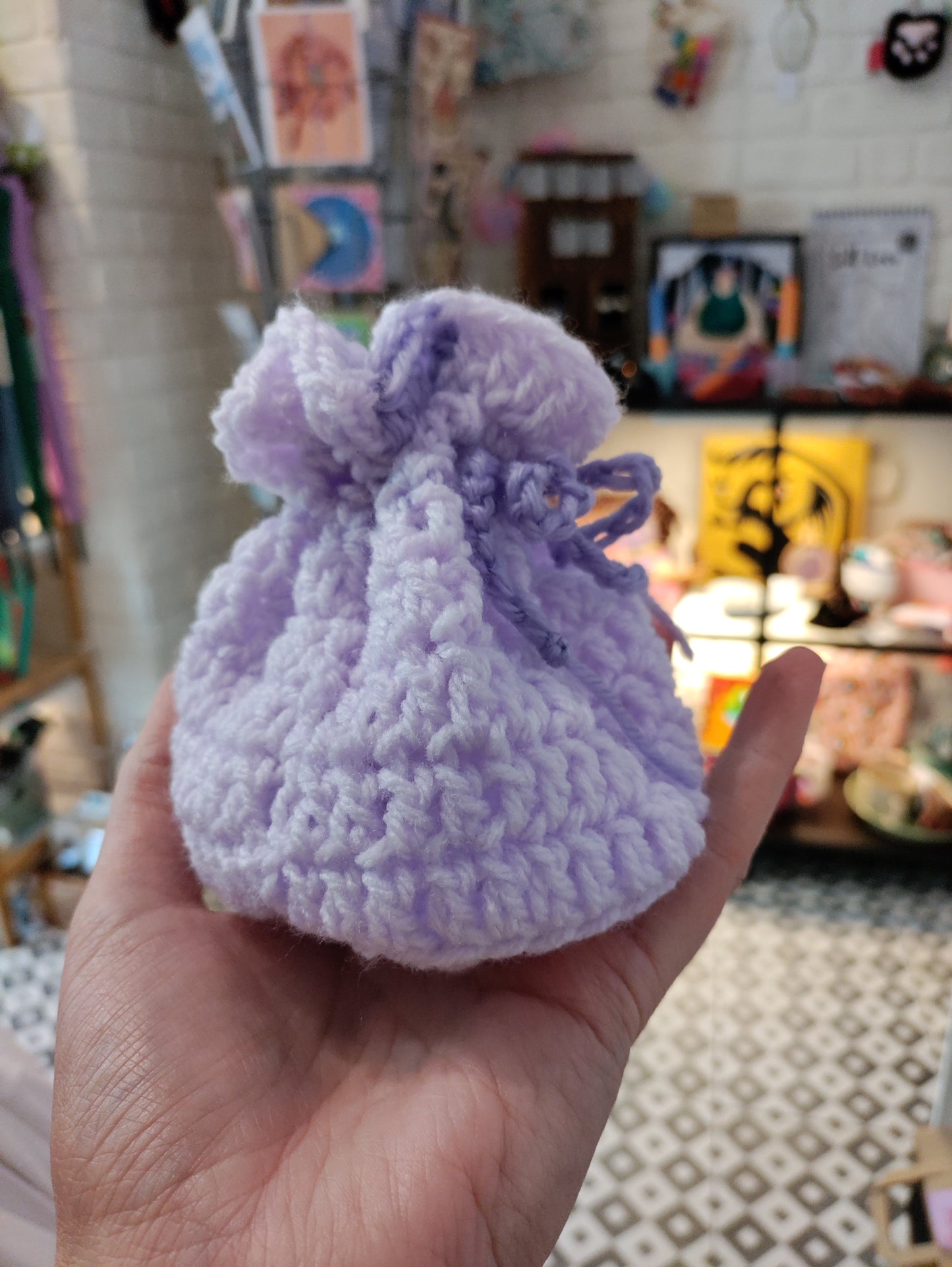 Crochet dice bags