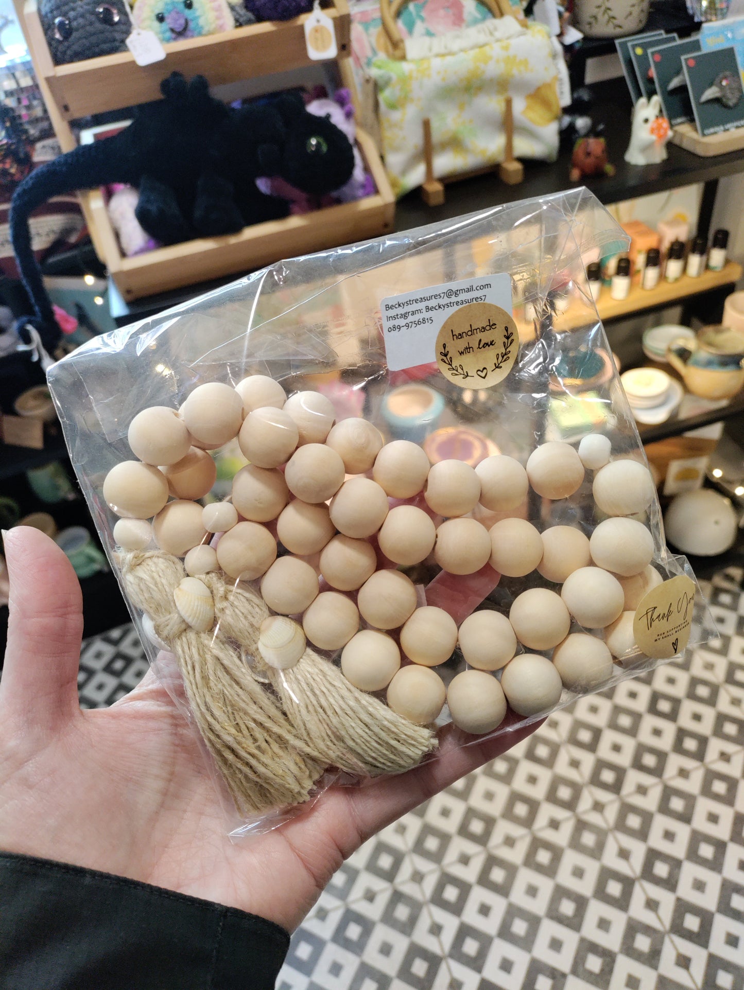 Wood Bead Garland