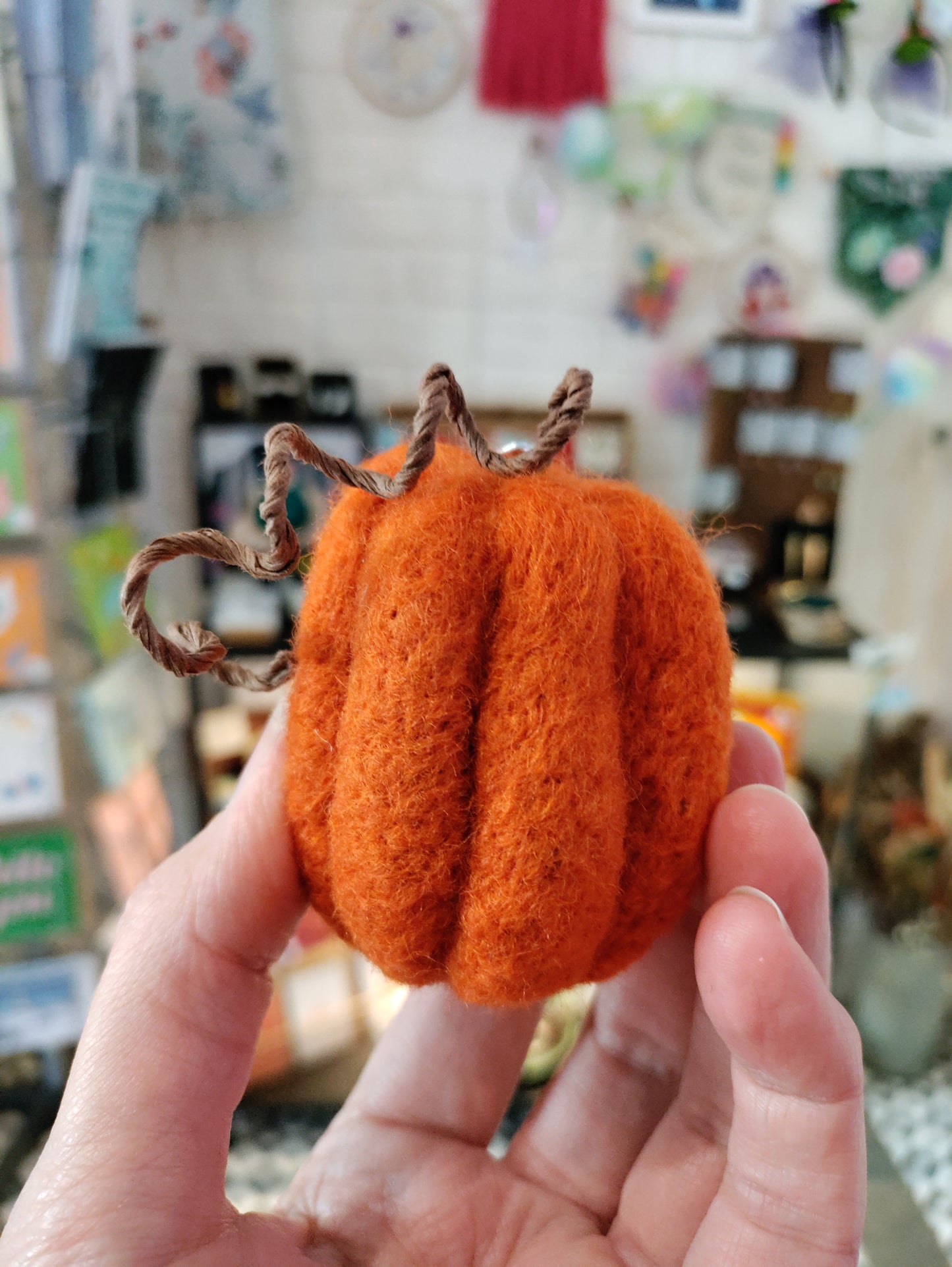 Felted pumpkins