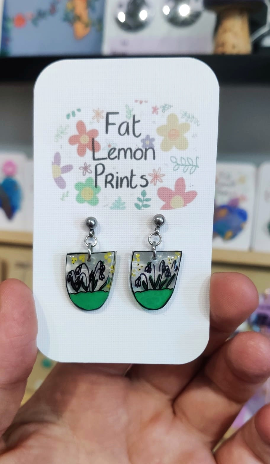 Snow drop earrings