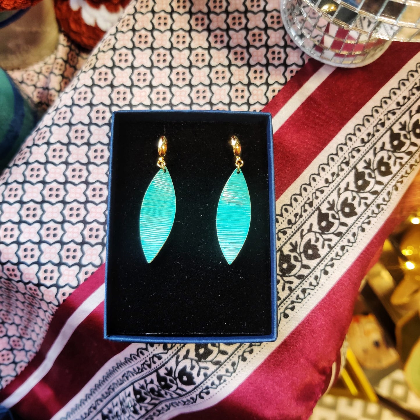 Danu Coloured Brass Earrings