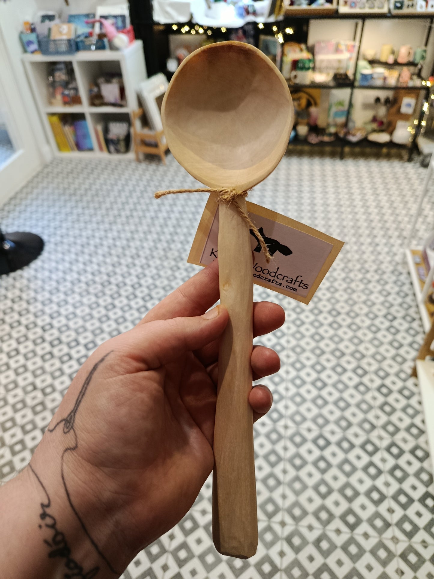 Beech Cooking Spoon Medium (Hand carved)