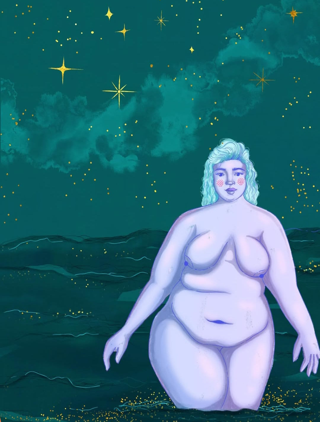 Starry Sea Art Print