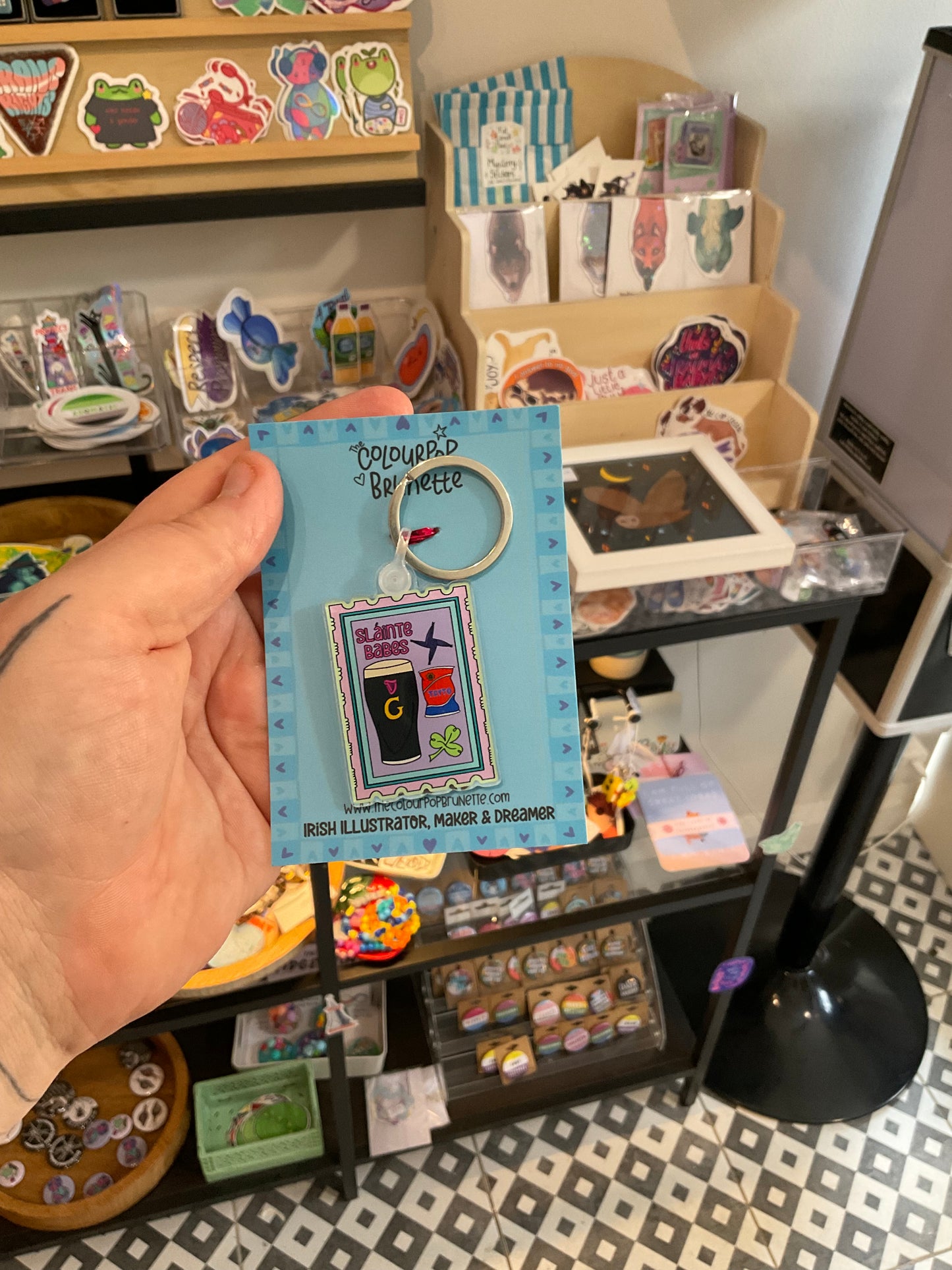 The ColourPop Brunette Keychains