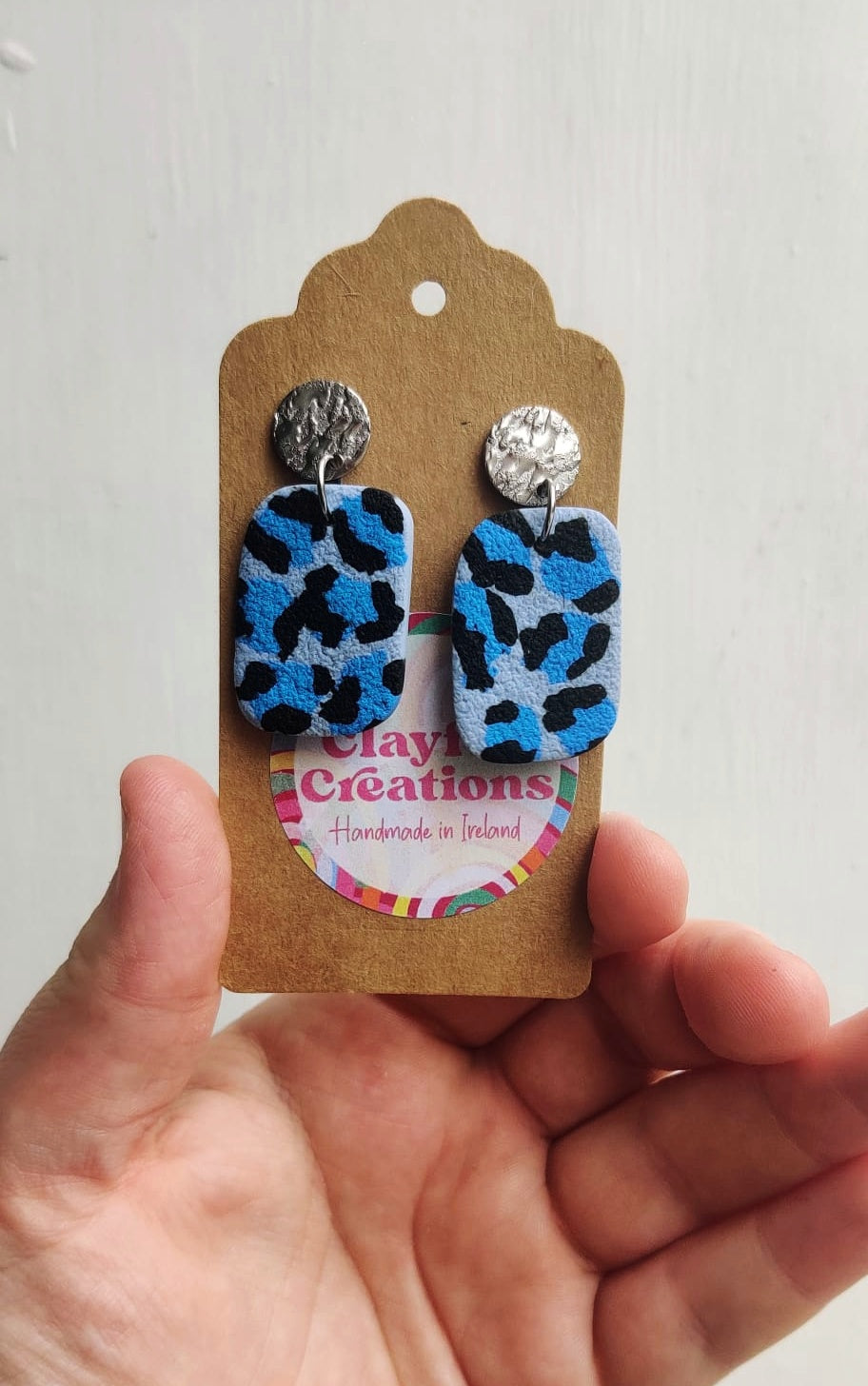 Blue Pastel Leopard Print